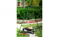 Dreibeingrill mit Feuerschale Grillrost Stahl  60cm und...