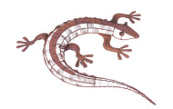 Gecko mit Dekoration