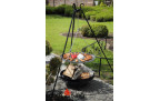 Dreibeingrill mit Feuerschale Grillrost rostfrei  70cm und Malta  80cm