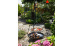 Dreibeingrill mit Feuerschale Grillrost Stahl  70cm und Bali  80cm