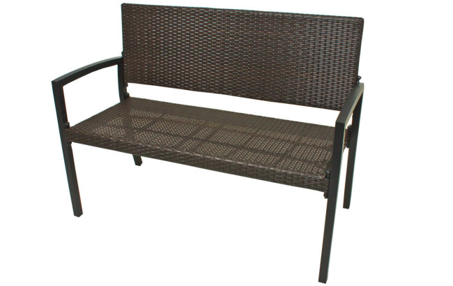 Polyrattan Gartenbank Sunny (coffee)