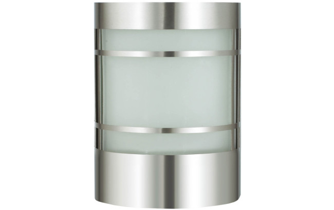 Wandleuchte Edelstahl / Glas